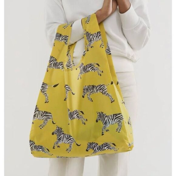 Standard Baggu Ochre Zebra Yellow‎ Green Background Sold Out - Picture 1 of 6